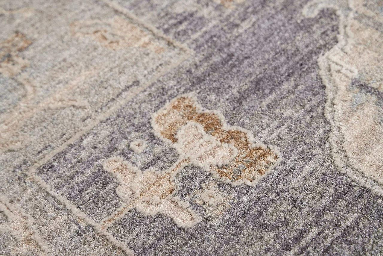 detailed shot of a synthetic fiber rug